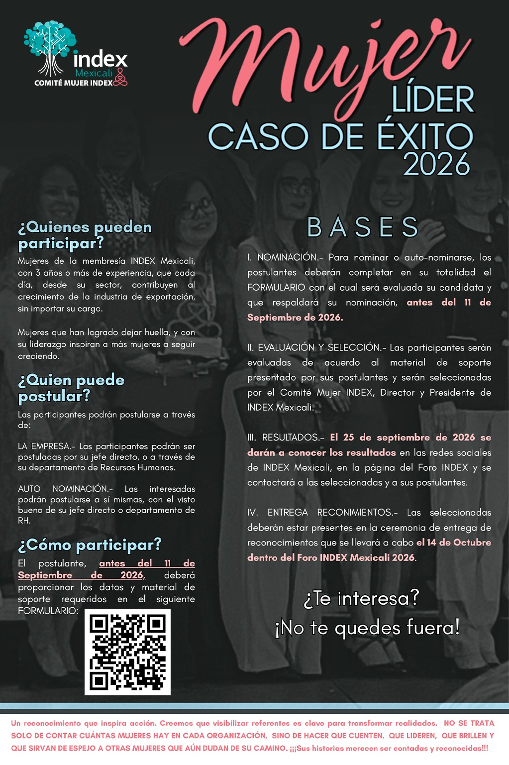 Convocatoria Mujer Líder Caso de Éxito 2026