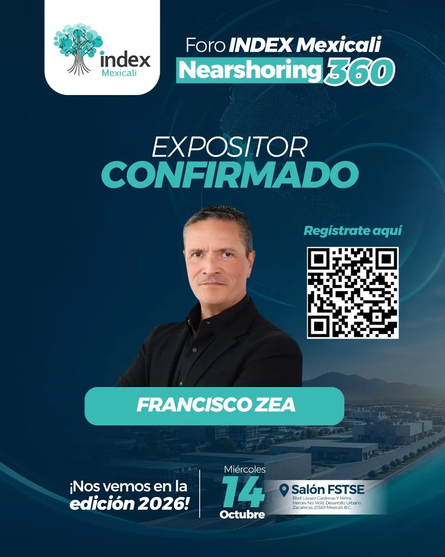 Arte oficial Foro Index Mexicali 2026