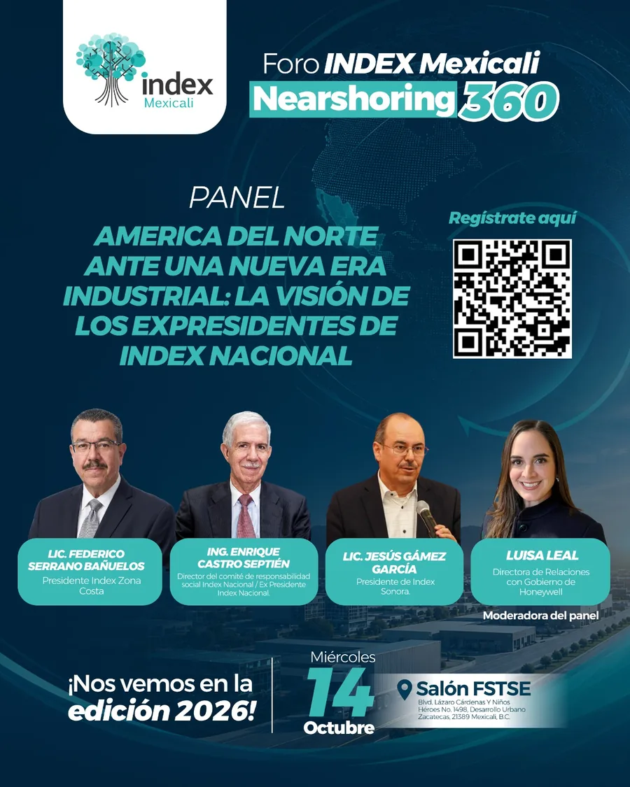 Arte oficial Foro Index Mexicali 2026