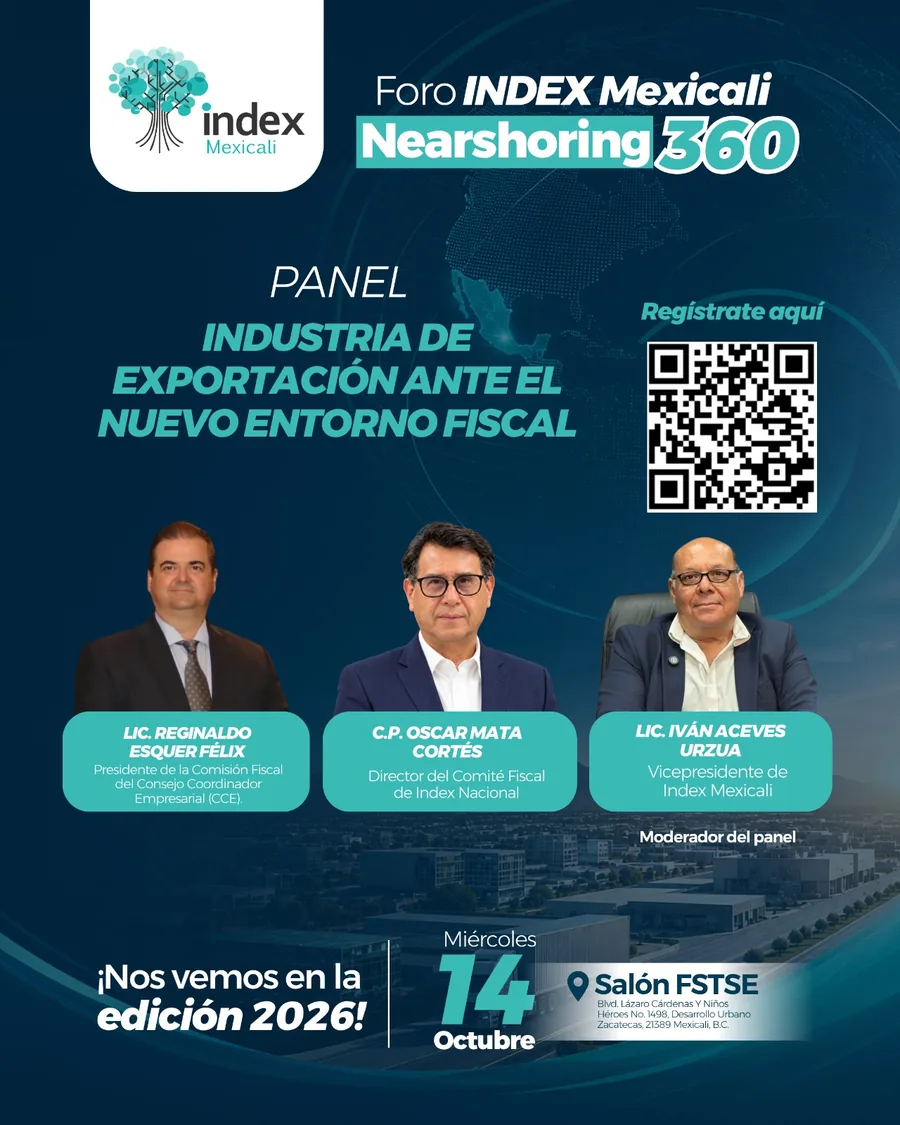 Arte oficial Foro Index Mexicali 2026