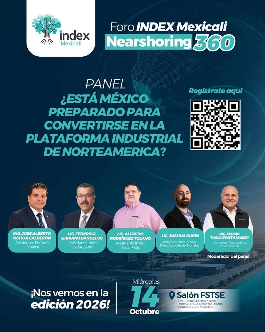 Arte oficial Foro Index Mexicali 2026