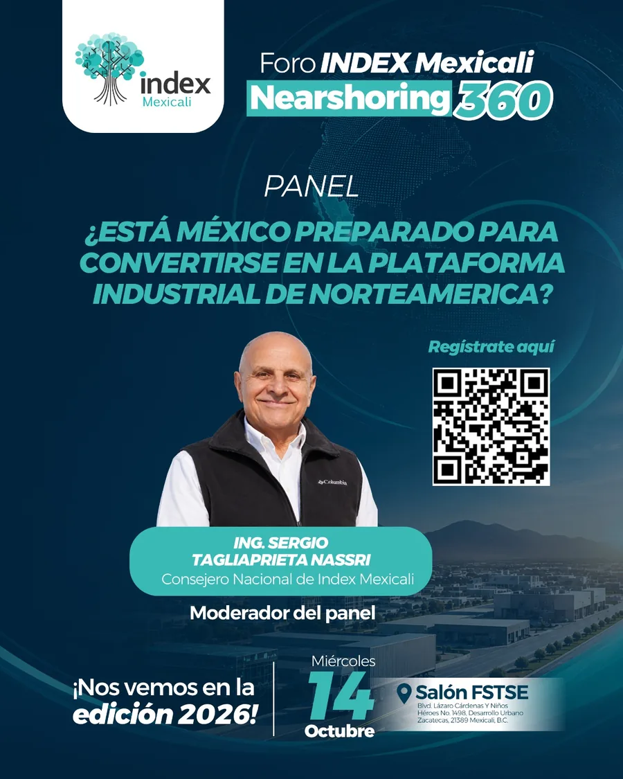 Arte oficial Foro Index Mexicali 2026