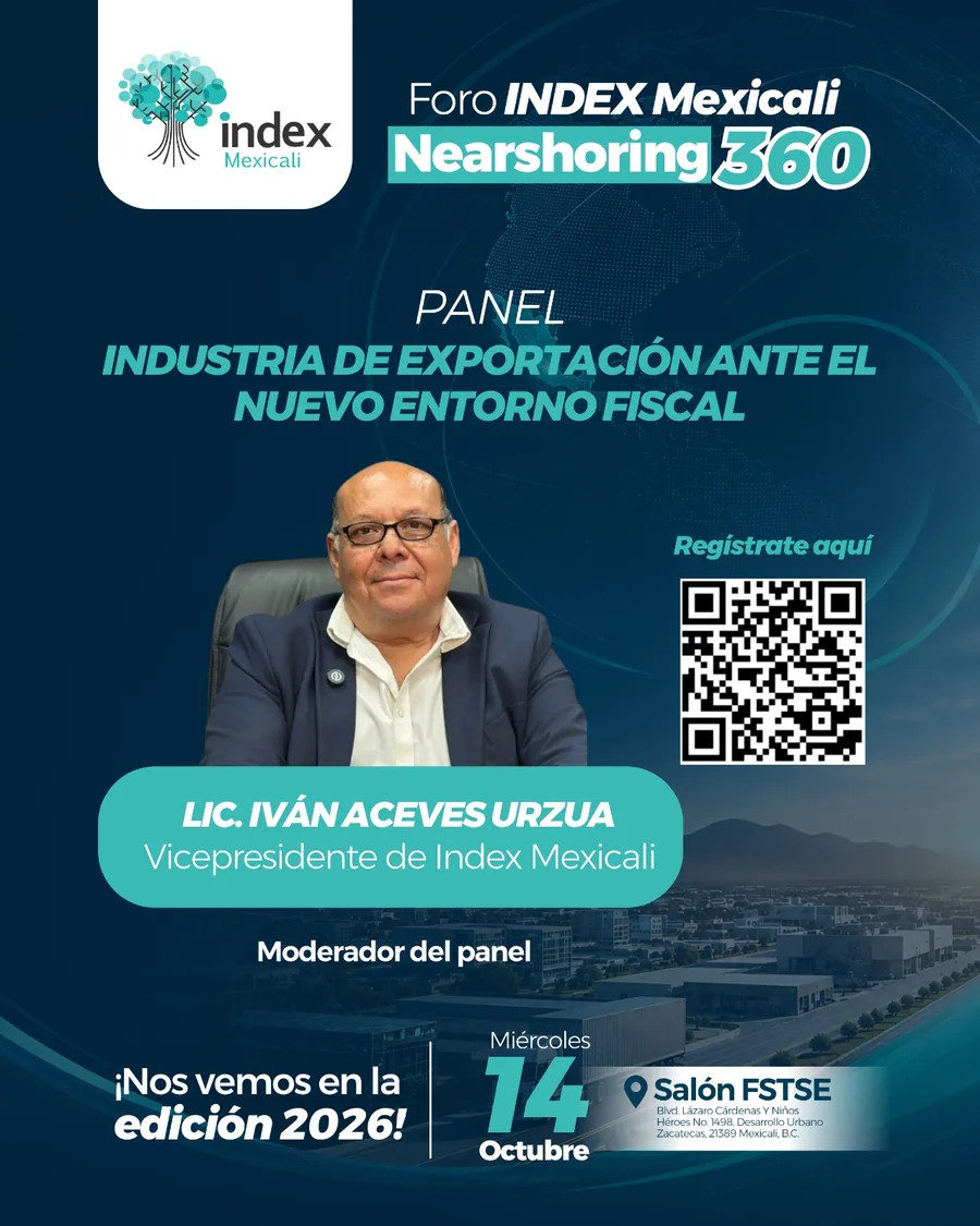Arte oficial Foro Index Mexicali 2026