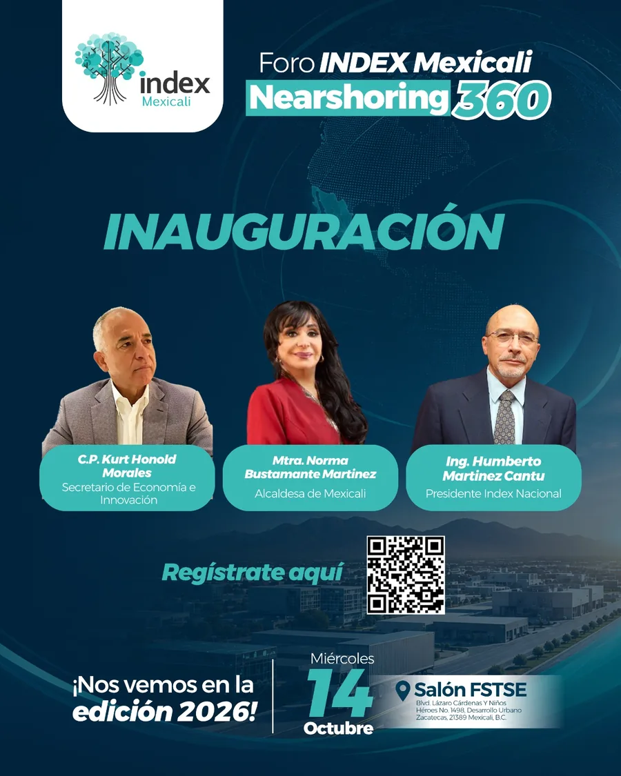 Arte oficial Foro Index Mexicali 2026